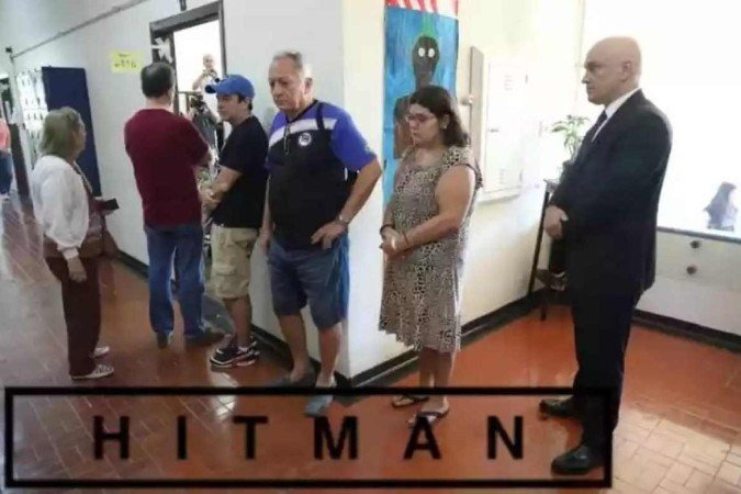 Alexandre de Moraes virou meme nas redes e foi comparado com Hitman - (crédito: Reprodução/Redes sociais) Alexandre de Moraes virou meme nas redes e foi comparado com Hitman - (crédito: Reprodução/Redes sociais)