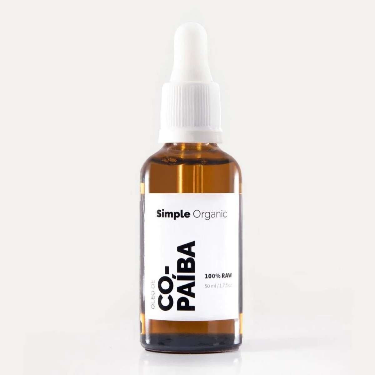 Óleo de copaíba, indicado para o tratamento de acne de oleosidade,  da Simple Organic (R$ 45) 