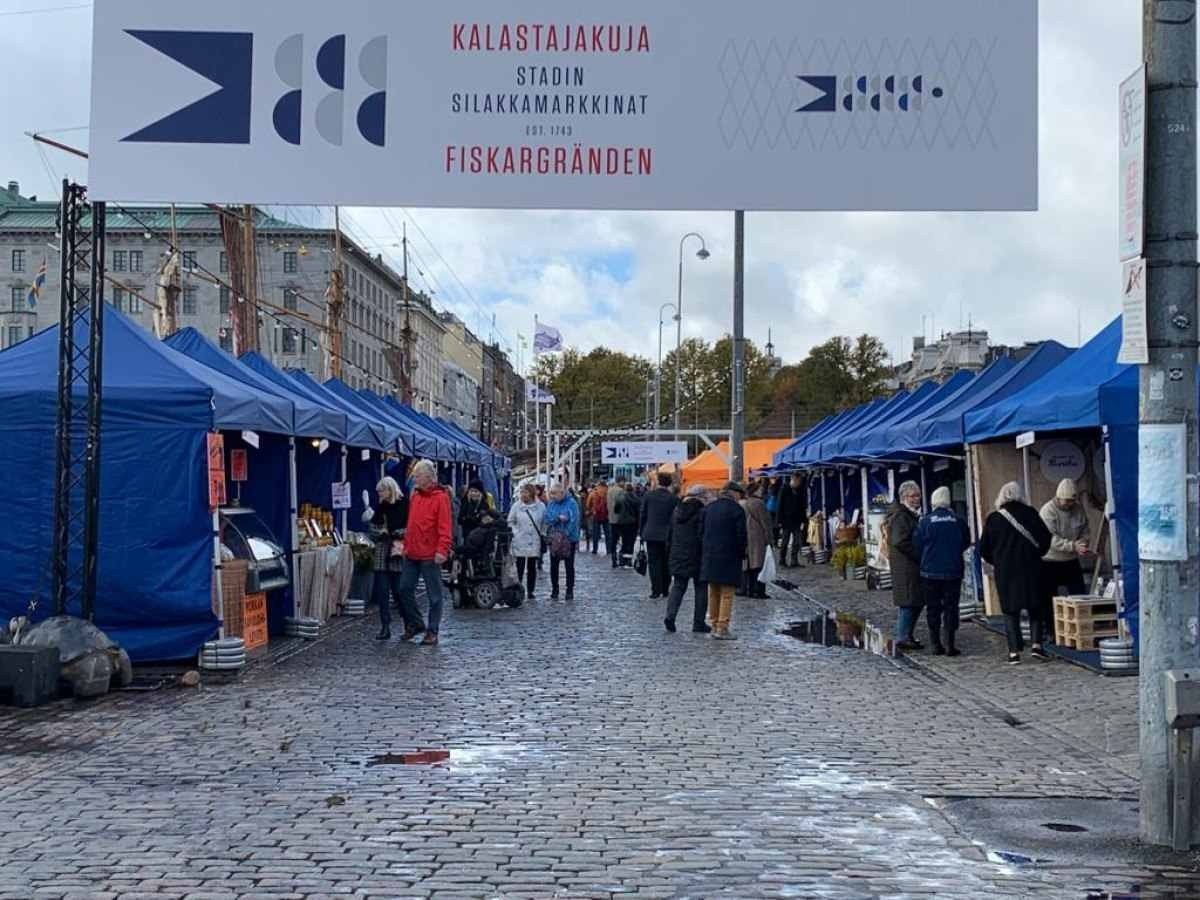 Mercado de rua de Helsinque