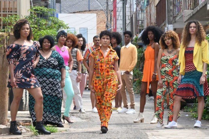  08/11/2022. Crédito: Ed Alves/CB/D.A Press. Cidades. Projeto Desfile da Beleza Negra, que enaltece a beleza negra no mês da consciência. Na foto em destaque Dai Schmidt. 