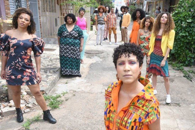  08/11/2022. Crédito: Ed Alves/CB/D.A Press. Cidades. Projeto Desfile da Beleza Negra, que enaltece a beleza negra no mês da consciência. Na foto em destaque Dai Schmidt. 