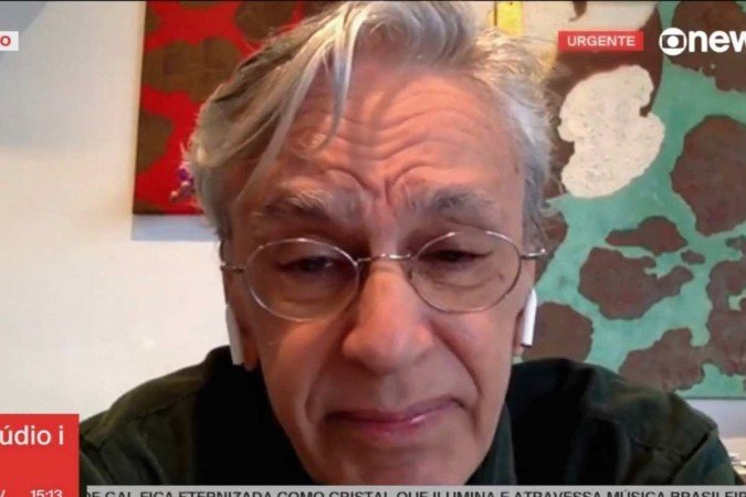 Durante entrevista sobre a morte de Gal Costa, Caetano Veloso chora ao falar da artista - (crédito: GloboNews/Reprodução) Durante entrevista sobre a morte de Gal Costa, Caetano Veloso chora ao falar da artista - (crédito: GloboNews/Reprodução)