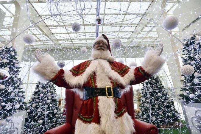 Papai Noel chegou aos shoppings do Distrito Federal; confira os horários