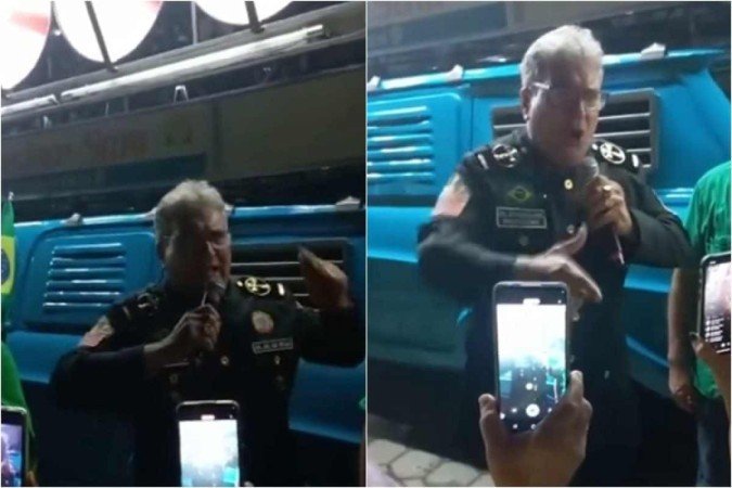 As imagens viralizaram nas redes sociais nesta quarta-feira (16/11) -  (crédito: Reprodução/Twitter @delucca)