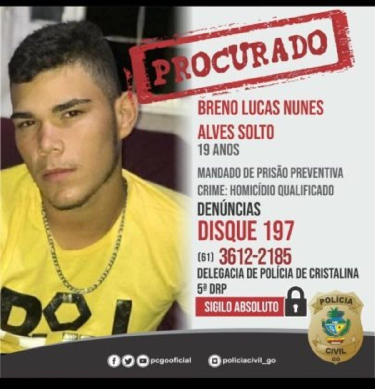 Operação Fim da Linha cumpre apreensão de envolvido em homicídio cruel em Cristalina