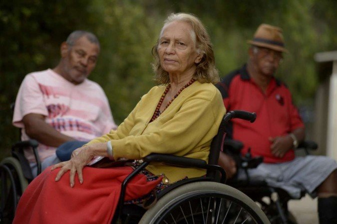  Lar dos Vellhinhos Bezerra de Menezes
Na foto: Luisa da Silva, Manoel Quirino (chapéu) e Samuel Gonçalves.
