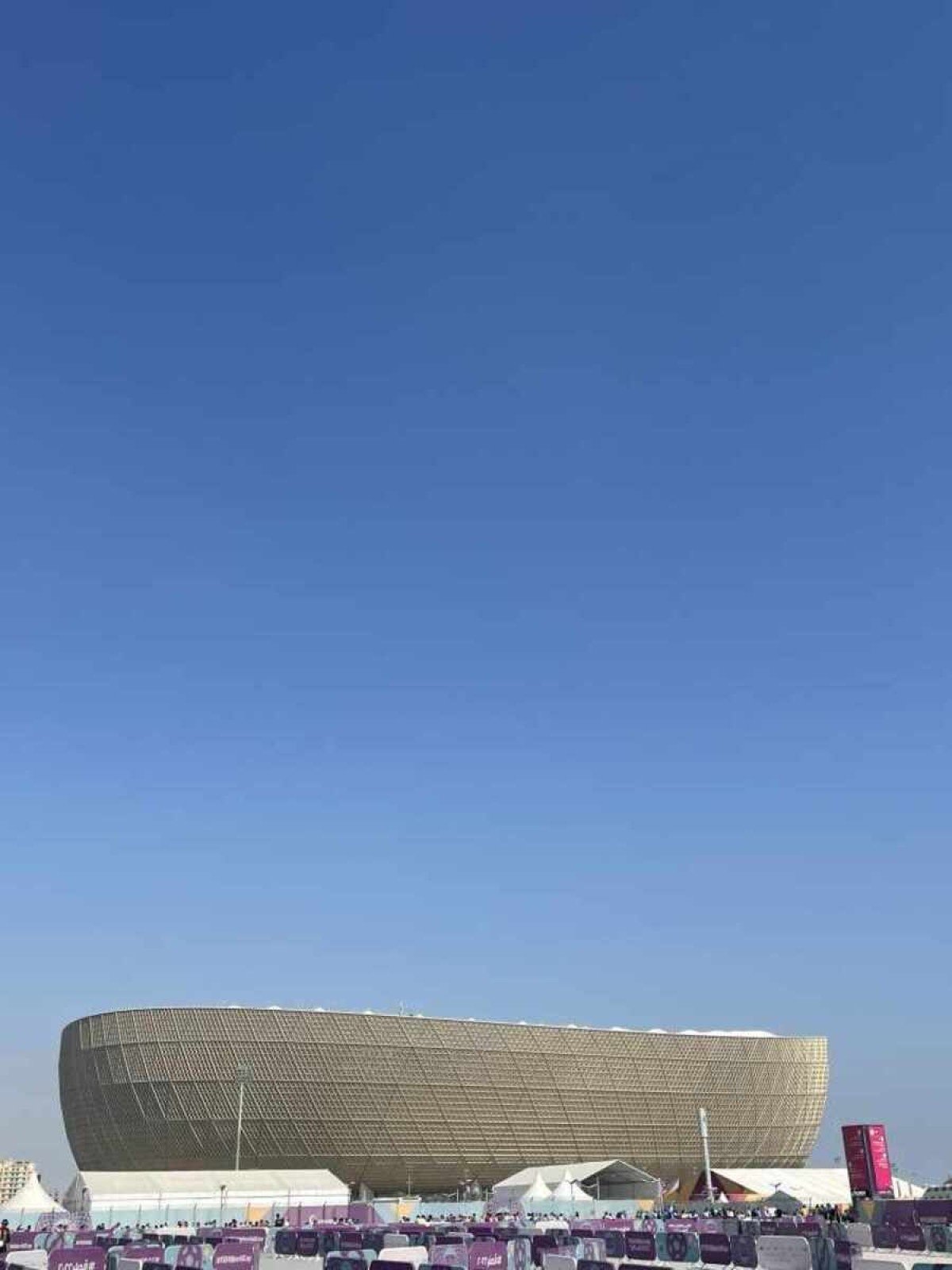 Vista do Est&aacute;dio Lusail, no Catar