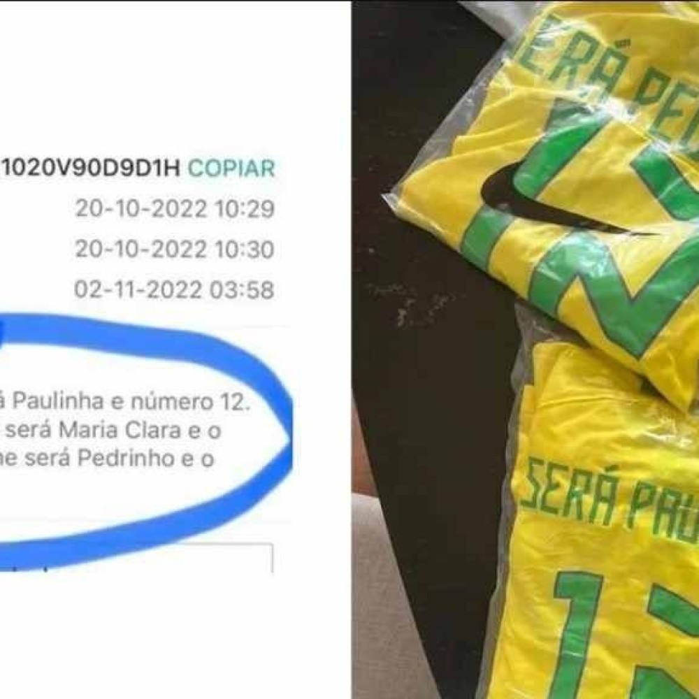 Camisa do Brasil da Shopee com nome errado viraliza na internet