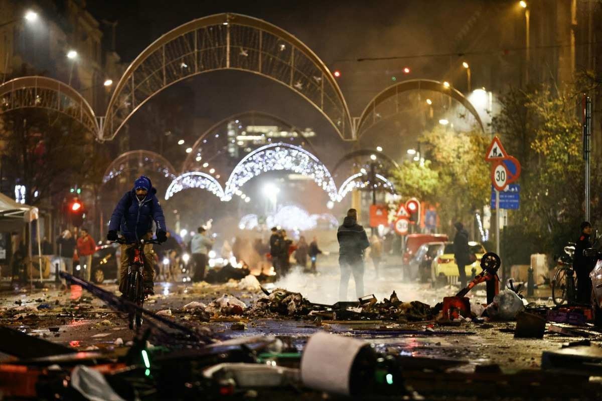 Bruxelas registra casos de vandalismo após derrota da Bélgica para Marrocos