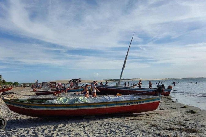 A paisagem da Praia Principal de Jeri também é uma atração e proporciona fotos incríveis