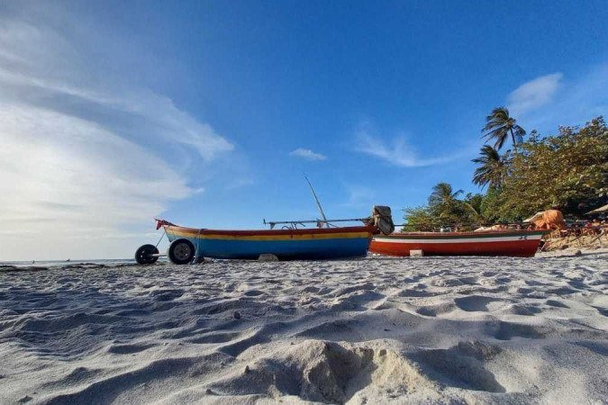 A paisagem da praia principal de Jeri também é uma atração e proporciona fotos incríveis