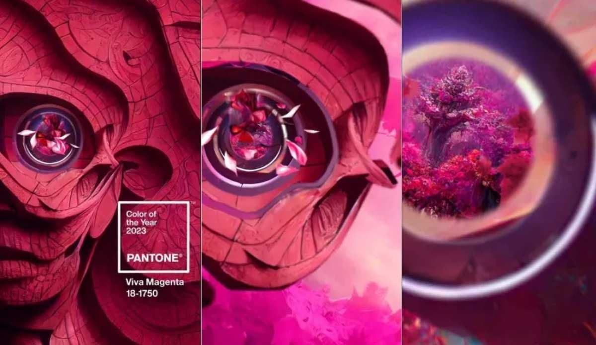 'Viva Magenta' será a cor de 2023, de acordo com a Pantone