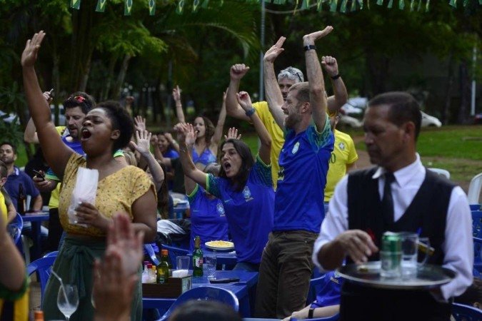  05/12/2022 Crédito: Marcelo Ferreira/CB/D.A. Press Brasília- DF - COPA DO MUNDO 2022, Bar Libanus 206 Sul.