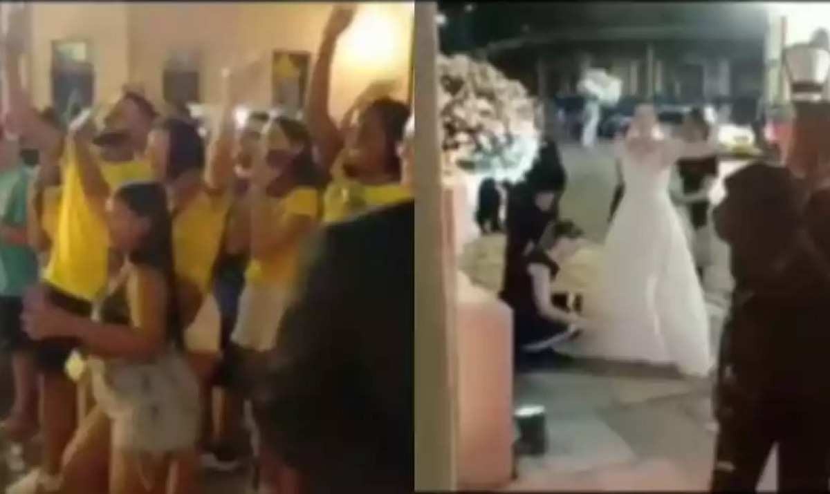 Torcedores vibram com noiva em Pernambuco