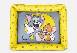 Cama para pet com o desenho infantil Tom &Jerry estampado