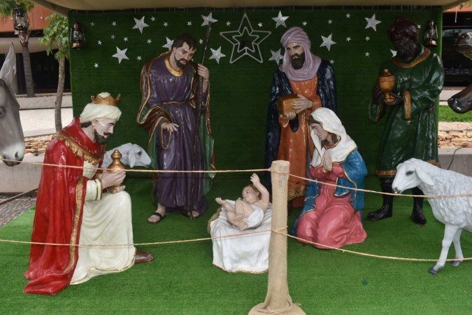  06/12/2022. Crédito: Mariana Lins/Esp.CB/D.A Press.Casa do Papai Noel-Presepio Poupex 