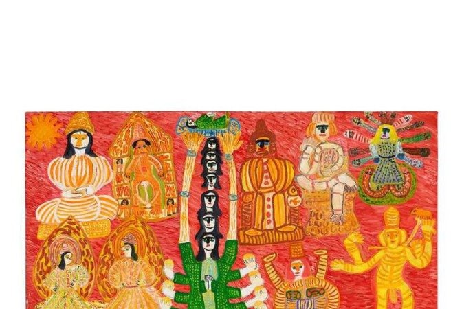 Obras de Antonio Poteiro: imagens míticas e cores fulgurantes