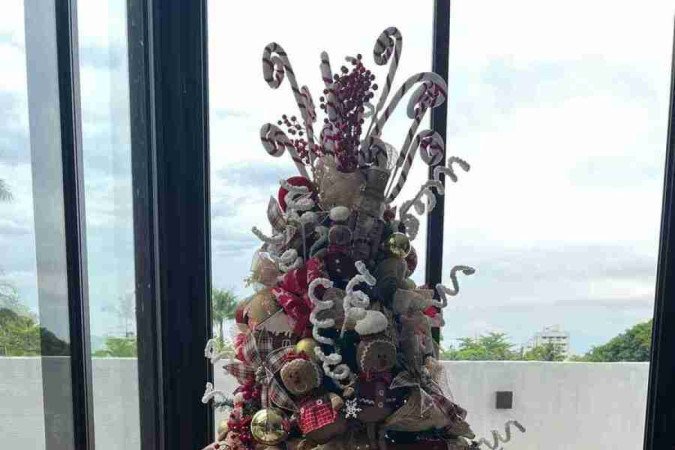 Os enfeites na árvore de natal ajudam a compor e mudar o ambiente natalino