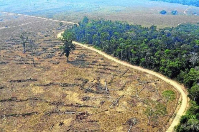 Desmatamento na Amazônia em 2022 - (crédito: Carlos Fabal/AFP) Desmatamento na Amazônia em 2022 - (crédito: Carlos Fabal/AFP)