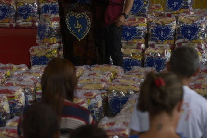 Natal na LBV com entrega de cestas básicas em 2022 - (crédito: Carlos Vieira) Natal na LBV com entrega de cestas básicas em 2022 - (crédito: Carlos Vieira)