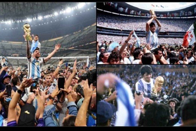 Messi (2022), Maradona (1986) e Mário Alberto Kempes, os principais nomes do sucesso argentino