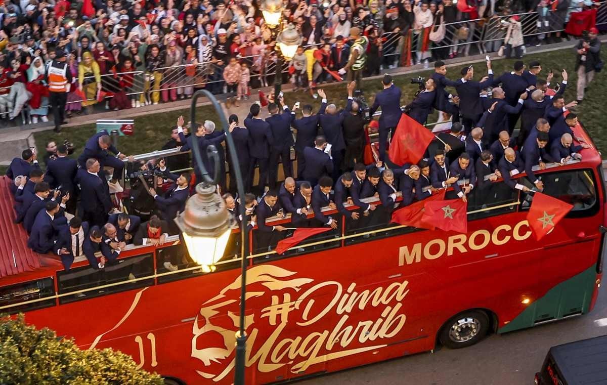 Após campanha histórica, seleção do Marrocos é recebida com festa em Rabat