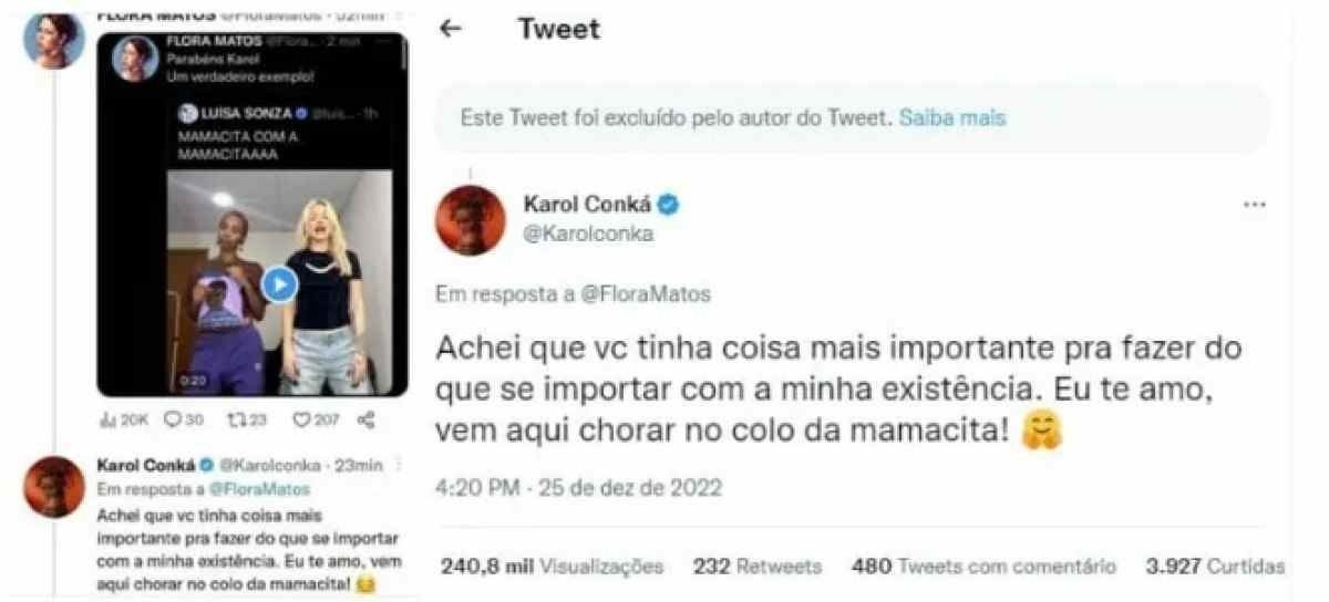 Flora Matos crítica Karol Conká por dançar com Luisa Sonza