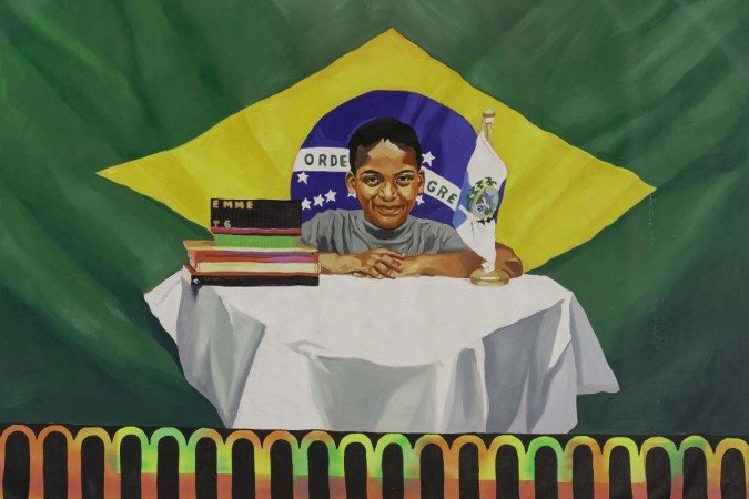 Marlom Amaro faz releitura da bandeira nacional 