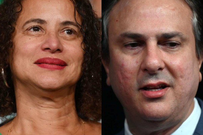 Luciana Santos e Camilo Santana tomam posse em 2 de janeiro de 2023 - (crédito: Evaristo Sá/AFP) Luciana Santos e Camilo Santana tomam posse em 2 de janeiro de 2023 - (crédito: Evaristo Sá/AFP)