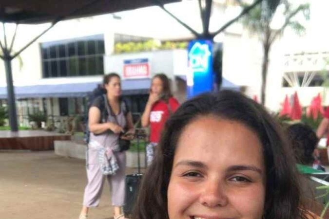 Gabriela Machado, 30, veio à posse com familiares. 