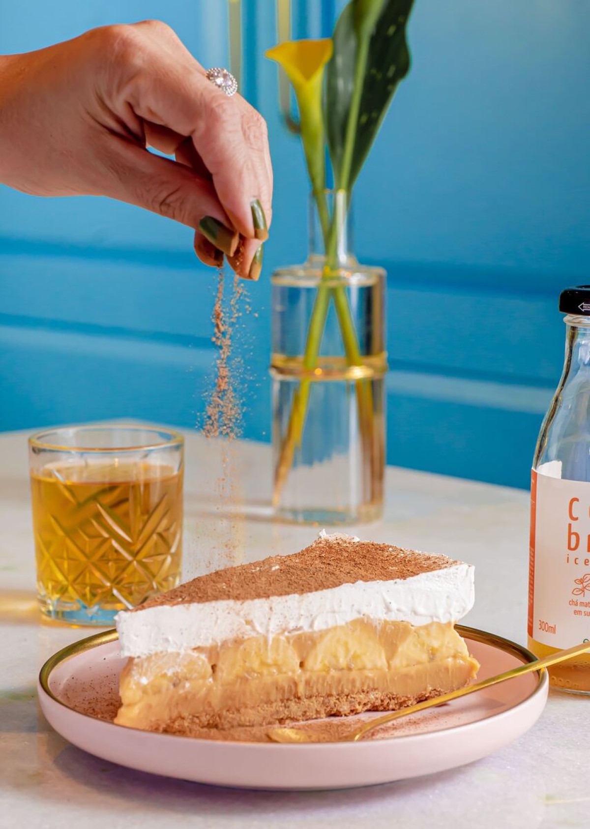 Encontro com o chef - torta banoffee, do Café de Andrade