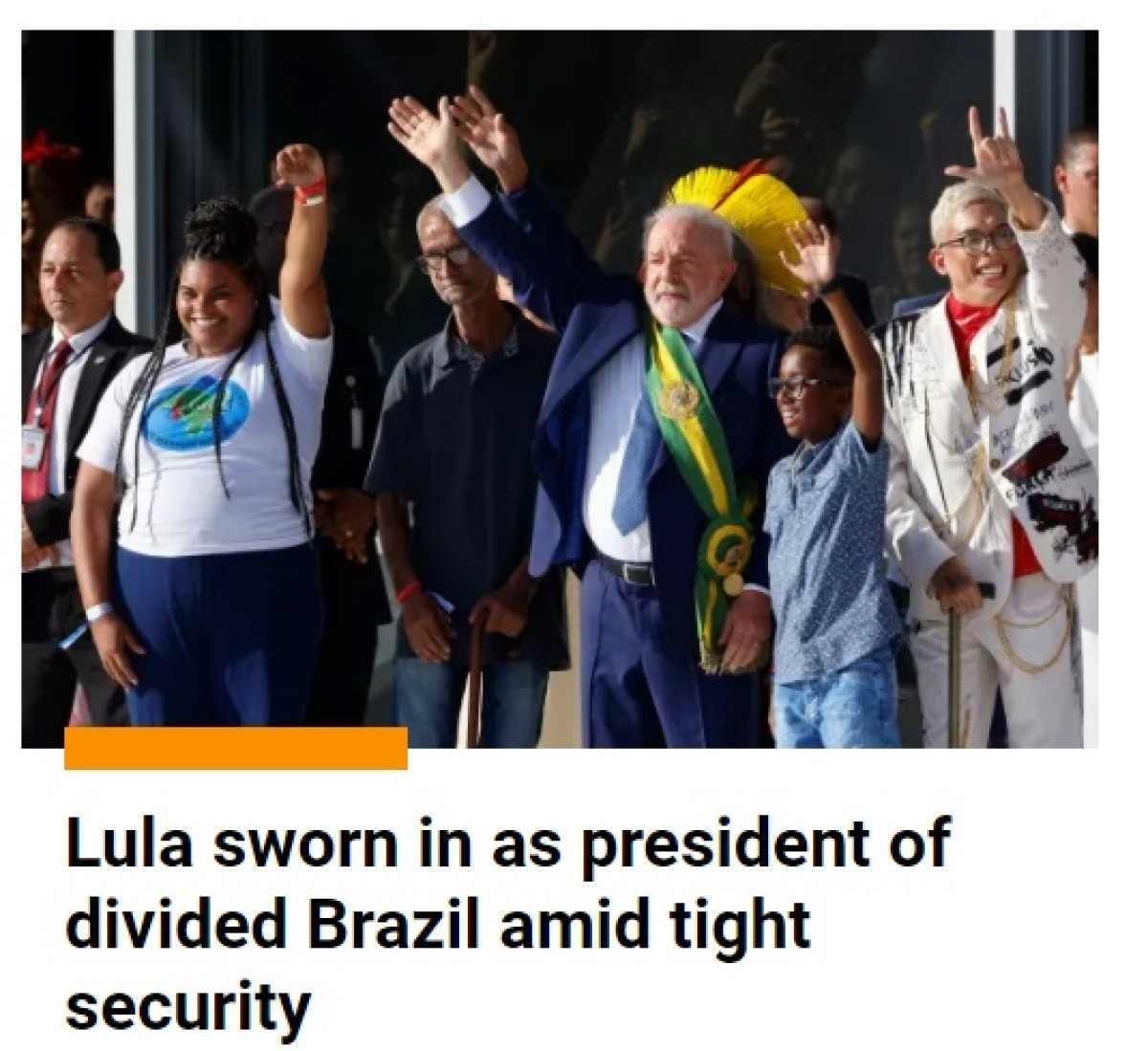 Periódicos internacionales sobre la toma de posesión de Lula