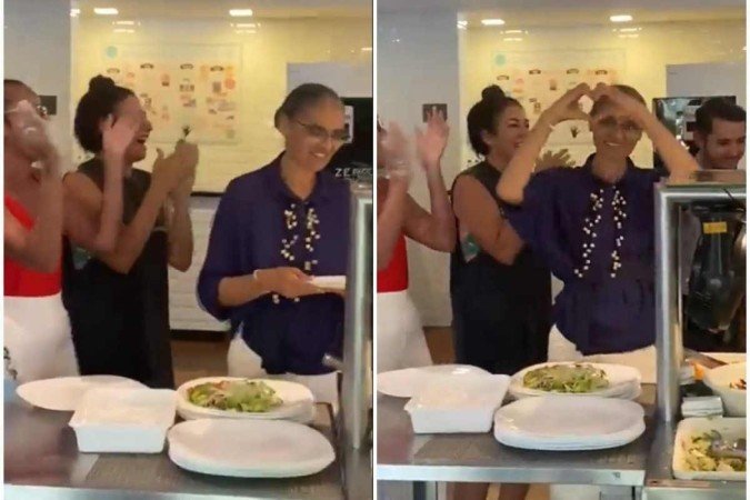 Marina Silva é hostilizada por cliente em restaurante de Brasília, mas é defendida pelos presentes - (crédito: Redes sociais/Reprodução) Marina Silva é hostilizada por cliente em restaurante de Brasília, mas é defendida pelos presentes - (crédito: Redes sociais/Reprodução)