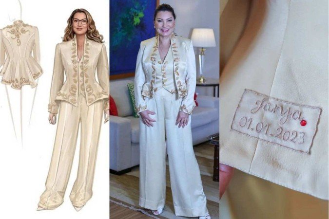 O traje utilizando por Janja durante os protocolos de posse buscou dar evidência à moda nacional