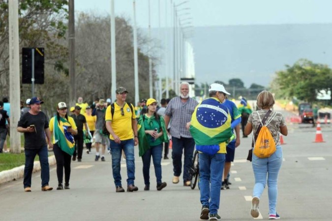 Acordo valerá para os envolvidos no acampamento do QG do Exército, em Brasília  -  (crédito:  Ed Alves/CB)