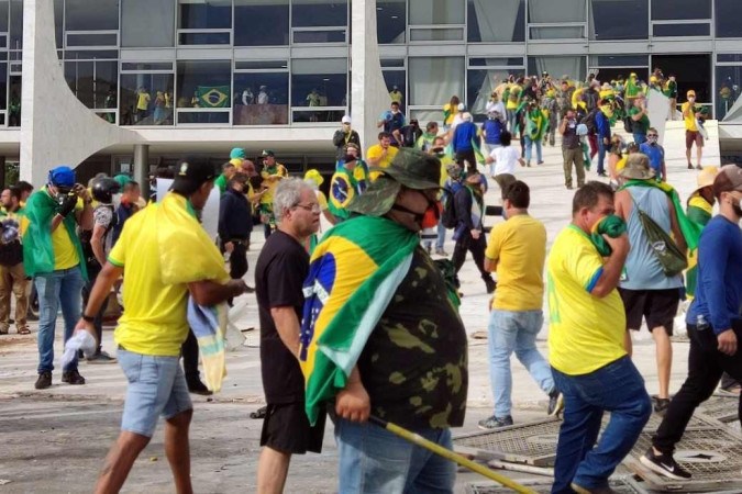 Supremo iniciou, na semana passada, julgamento de envolvidos nos ataques de 8 de janeiro em Brasília -  (crédito: Ed Alves/CB/D.A Press)