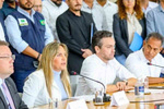 A governadora em exercício fez um pronunciamento no Palácio do Buriti.