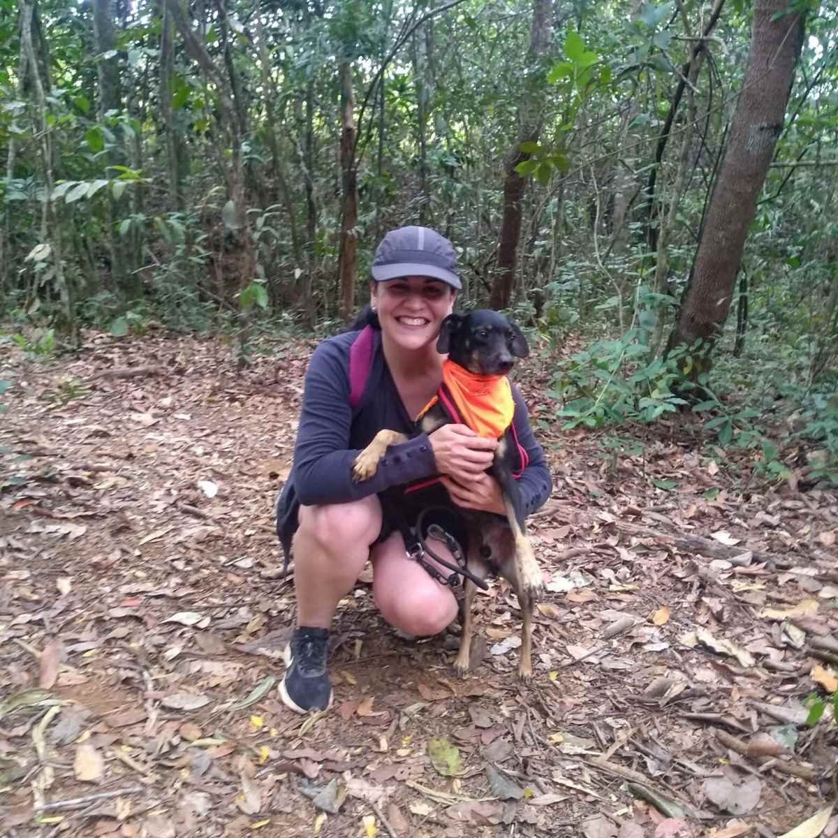 Raquel Dias e o cão Max na prática de canicross. Raquel Dias e o cão Max na prática de canicross.