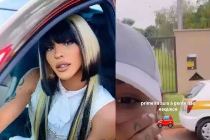 Pabllo Vittar iniciou aulas em autoescola de Uberlândia
- (crédito: Reprodução/Instagram) Pabllo Vittar iniciou aulas em autoescola de Uberlândia
- (crédito: Reprodução/Instagram)