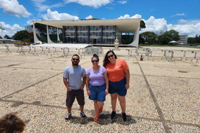 De São Paulo, Fernando e Talitha Lima, acompanhados pela amiga Liliam Fernandes, visitam Brasília