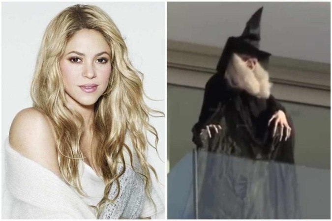 The charming doll was spotted on Shakira’s balcony.  The press sees her ex-mother-in-law as a provocation