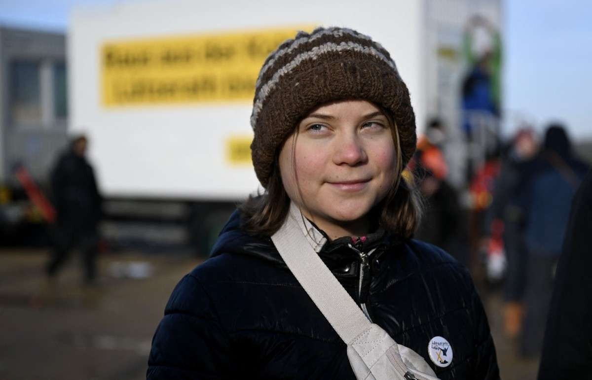 Greta Thunberg e ativistas protestam contra parques eólicos 