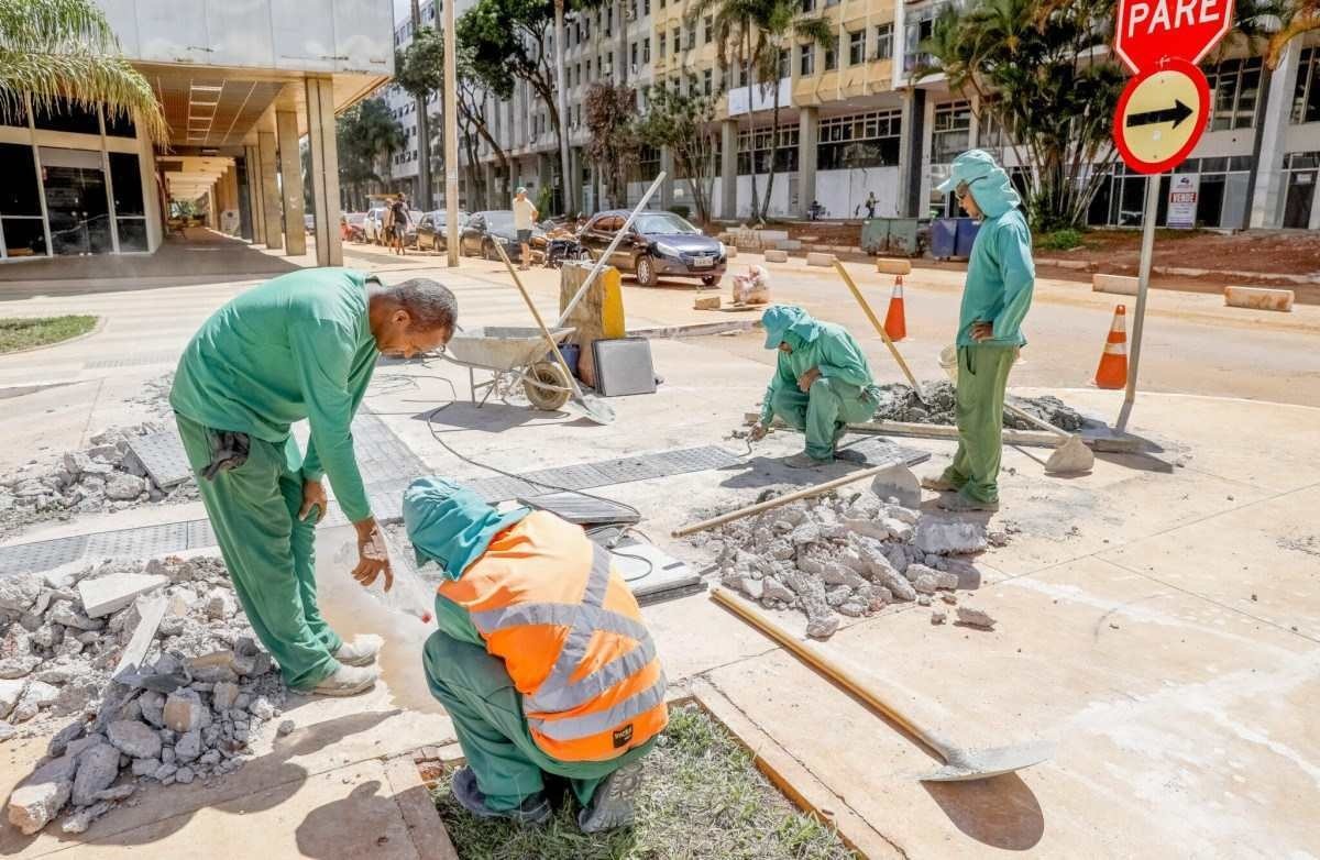 Pisos estão sendo recuperados em toda a extensão do SCS