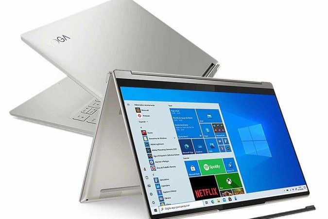 Notebook Yoga 9i com caneta digitalizadora