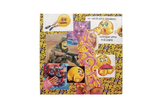 Pinturas da artista Pamella Anderson na Index Galeria