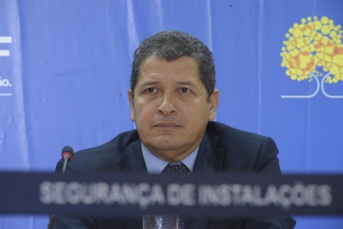  A governadora Celina Leão apresenta no Palácio do Buriti o novo sec. de Segurança do DF, Sandro Avelar. O interventor Ricardo Cappelli estava presente.