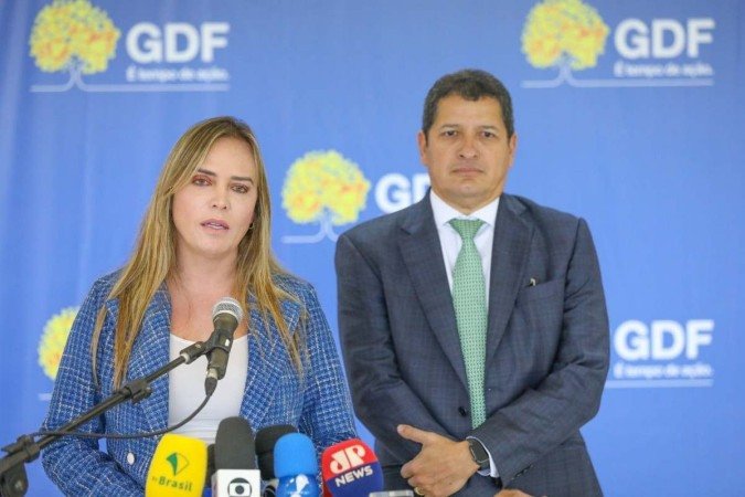 Celina e o futuro secretário de Segurança pública, Sandro Avelar 