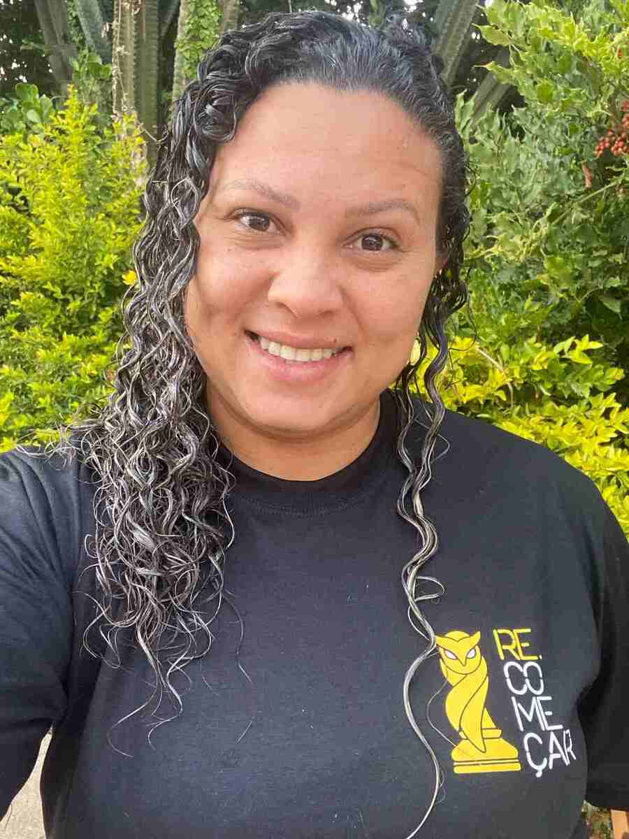 Thaise Miguel tem um filho de 13 anos. Ela é coordenadora do Instituto Recomeçar. "Meu sonho é fazer parte da transformação de um mundo mais igualitário e melhor", diz