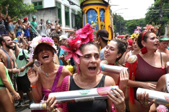 Foliões celebram volta do carnaval do Rio com o bloco Céu na Terra - (crédito: Tânia Rego/Agência Brasil) Foliões celebram volta do carnaval do Rio com o bloco Céu na Terra - (crédito: Tânia Rego/Agência Brasil)