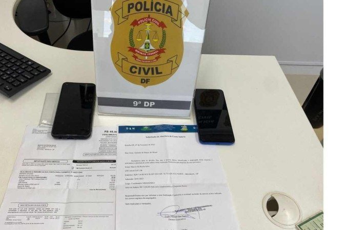 Homem foi preso dentro da agência bancária - (crédito: PCDF/Divulgação) Homem foi preso dentro da agência bancária - (crédito: PCDF/Divulgação)